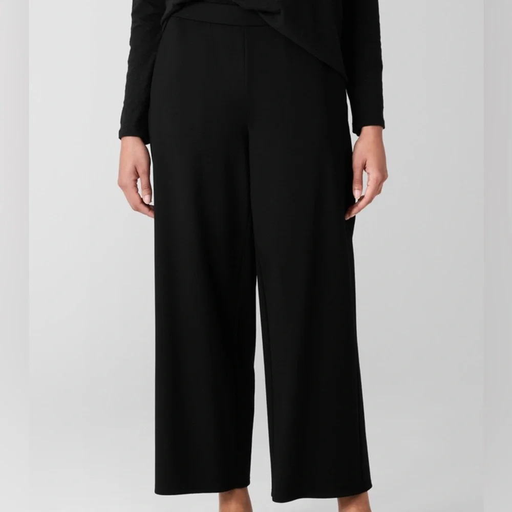 Eileen Fisher Flex Ponte Wide Leg Pant - Picture 3 of 7
